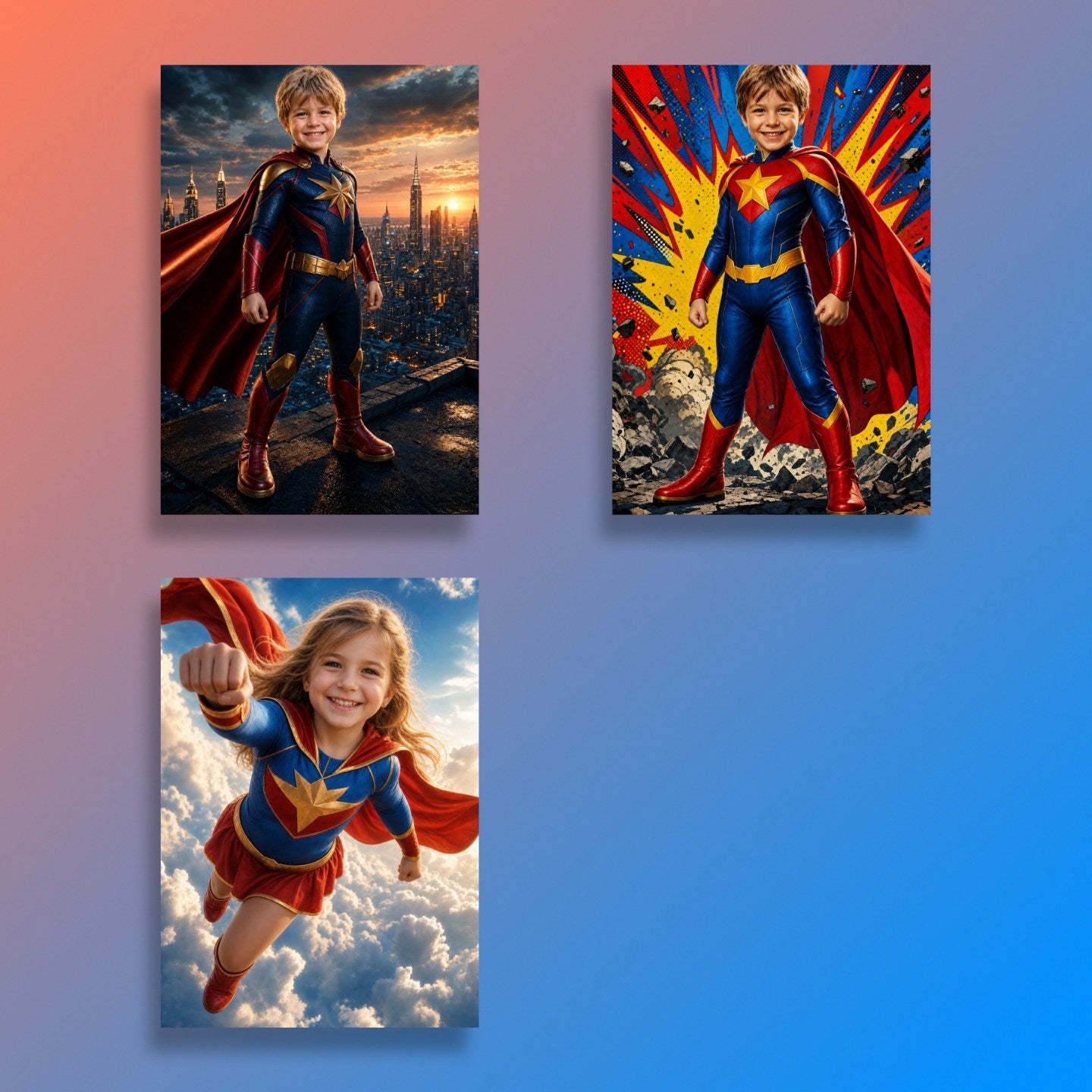 Superhero over the City