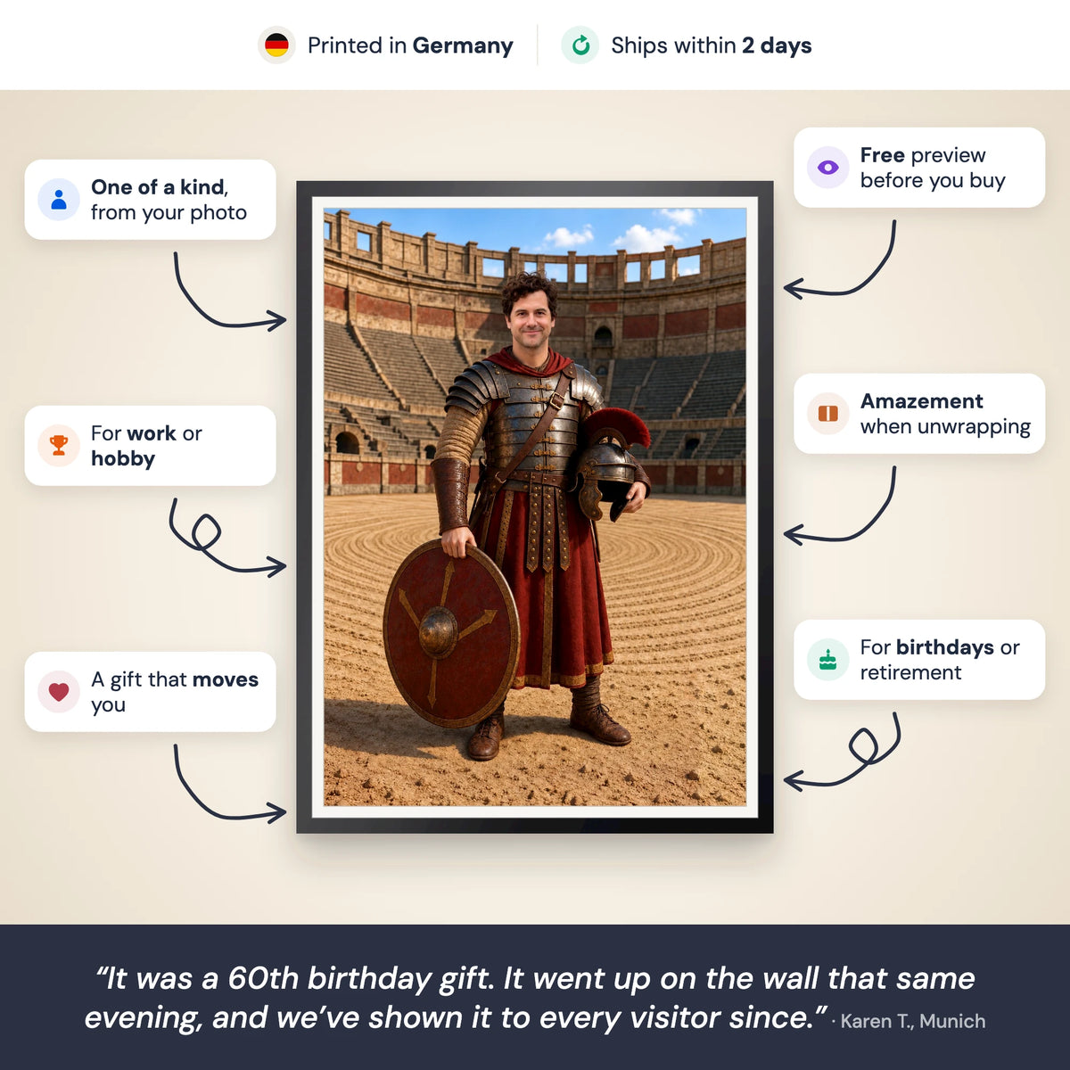 Der Gladiator – Vorteile (de)