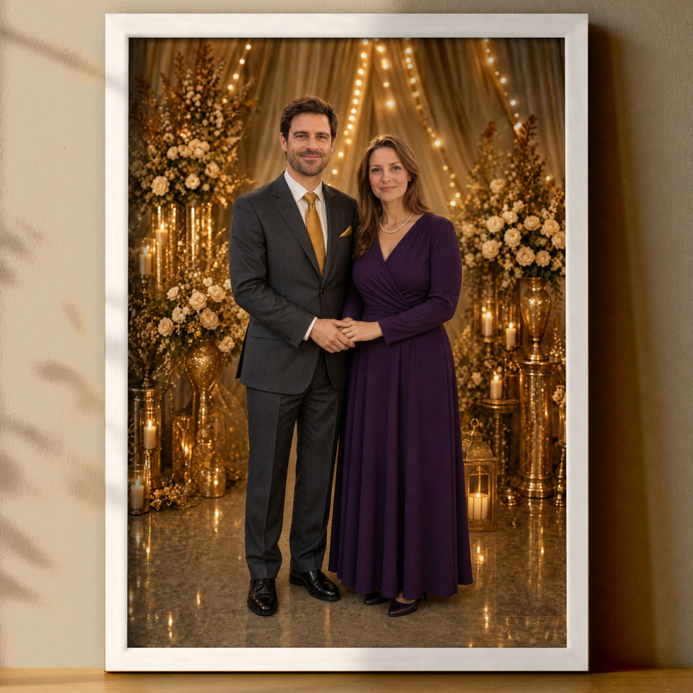 Goldene Hochzeit – Poster an der Wand