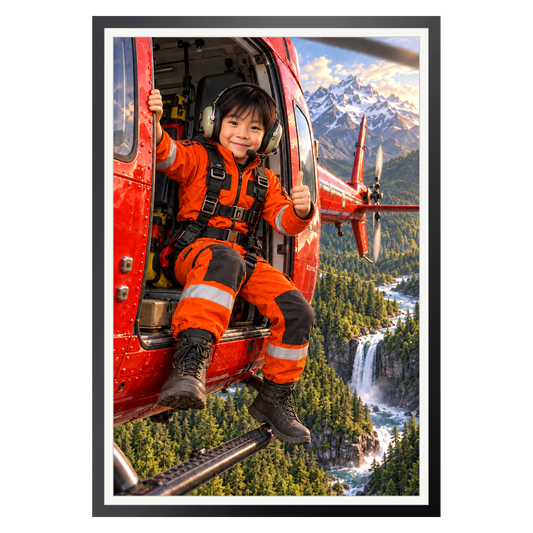 Der Rettungshubschrauber – Poster an der Wand