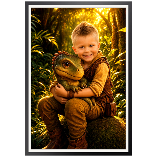 Mein kleiner Dino-Freund | Special-Edition "3D-Animation" – Poster an der Wand