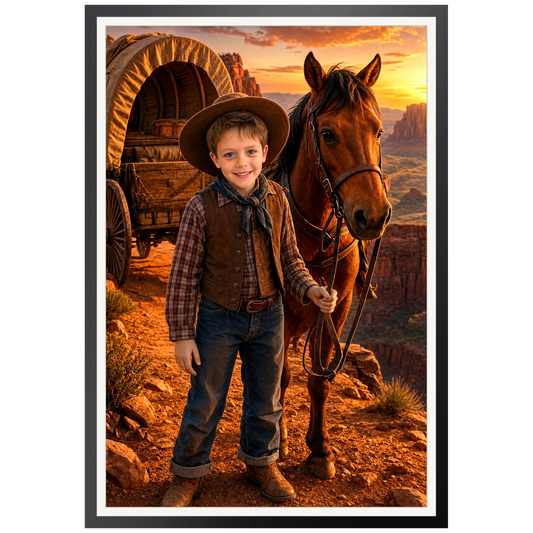 Der Wilde Westen – Poster an der Wand