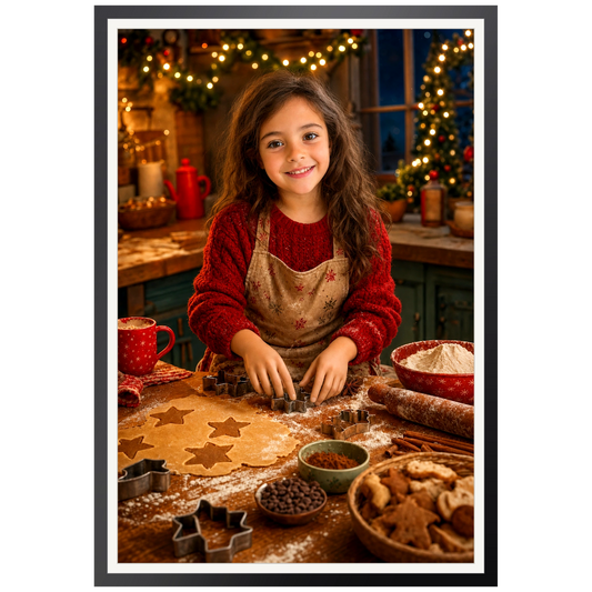 Weihnachtsbäckerei – Poster an der Wand