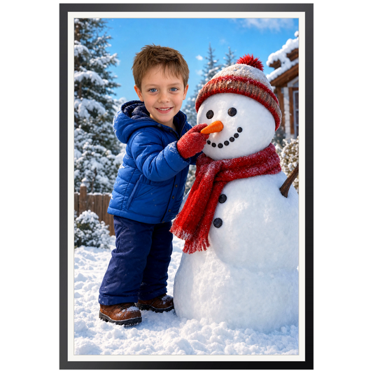 Der Schneemann – Poster an der Wand