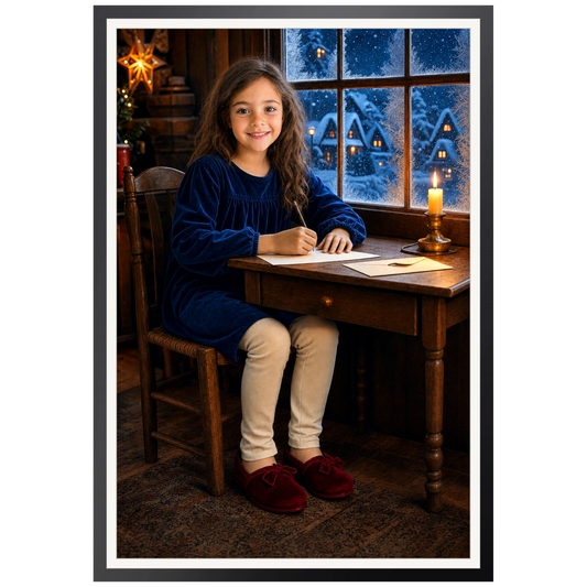 Brief ans Christkind – Poster an der Wand