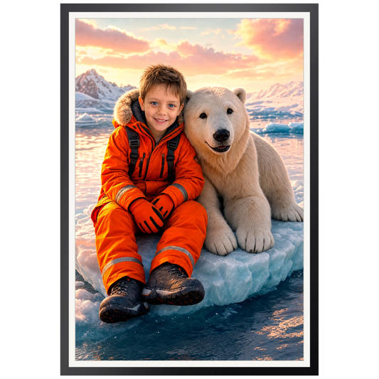 Der Eisbärfreund – Poster an der Wand