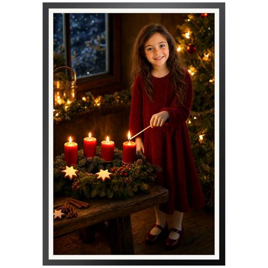 Der Adventskranz – Poster an der Wand