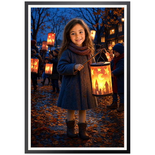 Der Laternenumzug – Poster an der Wand