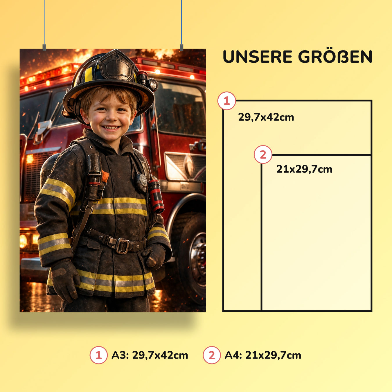 Der mutige Feuerwehrmann