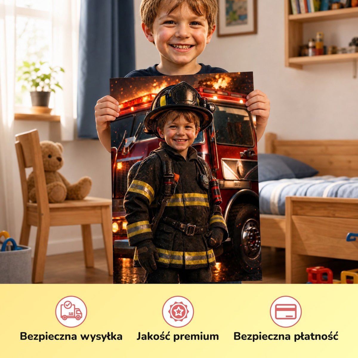 Odważny strażak