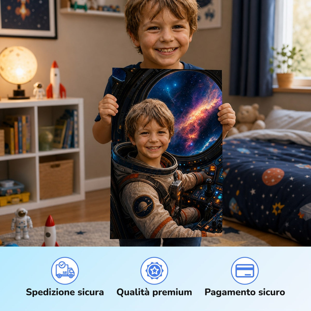 Nella cabina dell’astronave