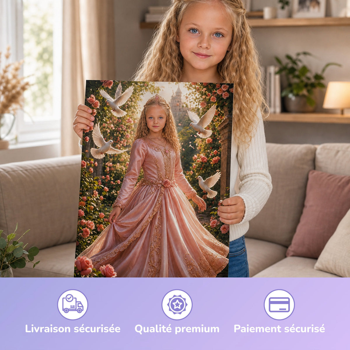 Princesse dans la roseraie