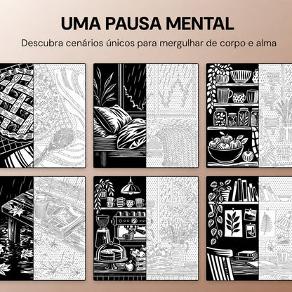 Livro de colorir OneColor - Edição de outono