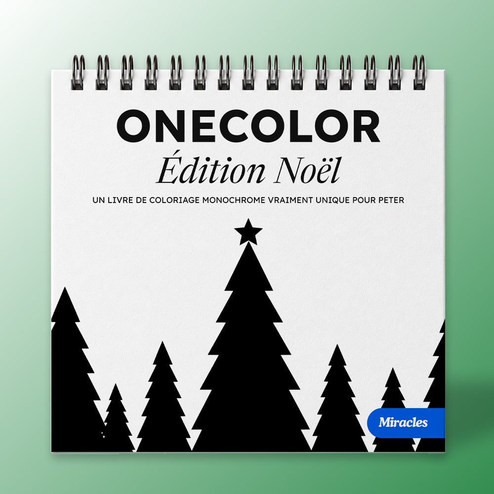 Livre de coloriage OneColor - Édition Noël