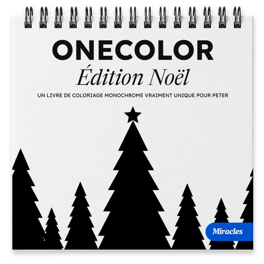 Livre de coloriage OneColor - Édition Noël