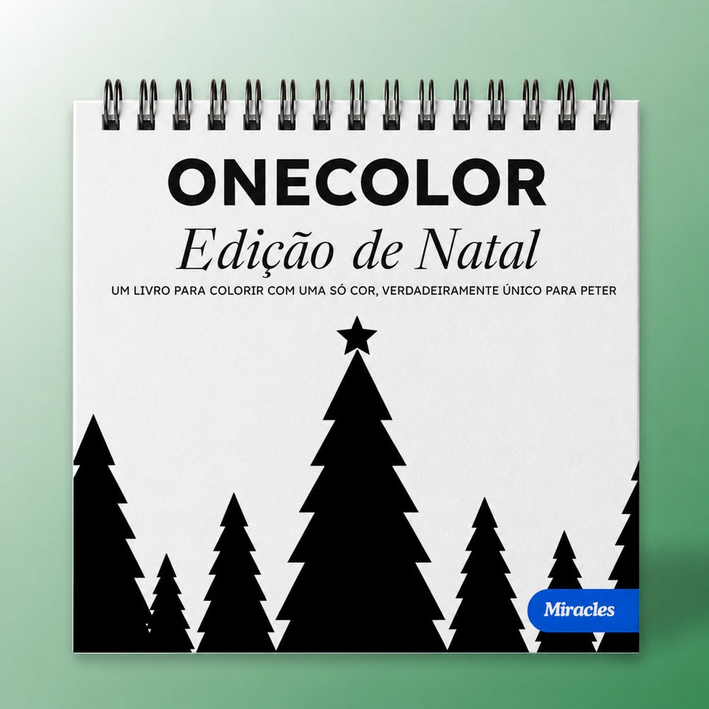 Livro de colorir OneColor - Edição de Natal