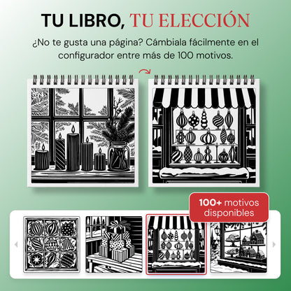 Libro para colorear OneColor - Edición de Navidad