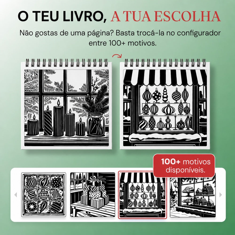 Livro de colorir OneColor - Edição de Natal