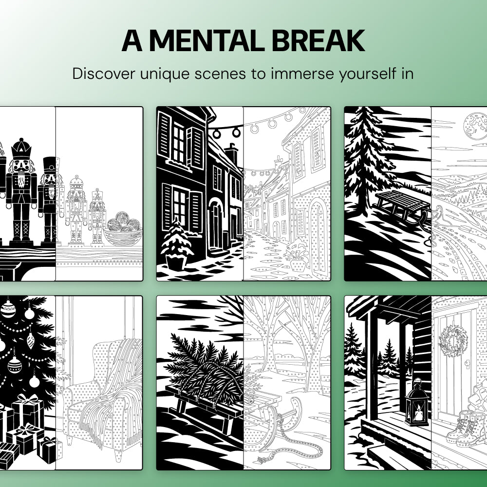 OneColor Coloring Book - Christmas Edition