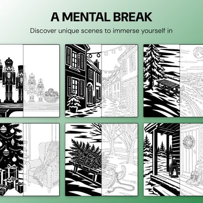 OneColor Coloring Book - Christmas Edition