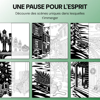 Livre de coloriage OneColor - Édition Noël