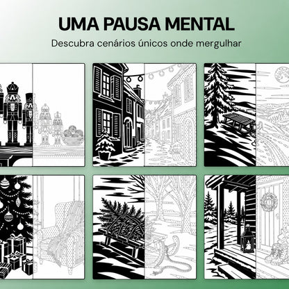 Livro de colorir OneColor - Edição de Natal