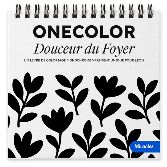 Livre de coloriage OneColor - Édition Maison douillette