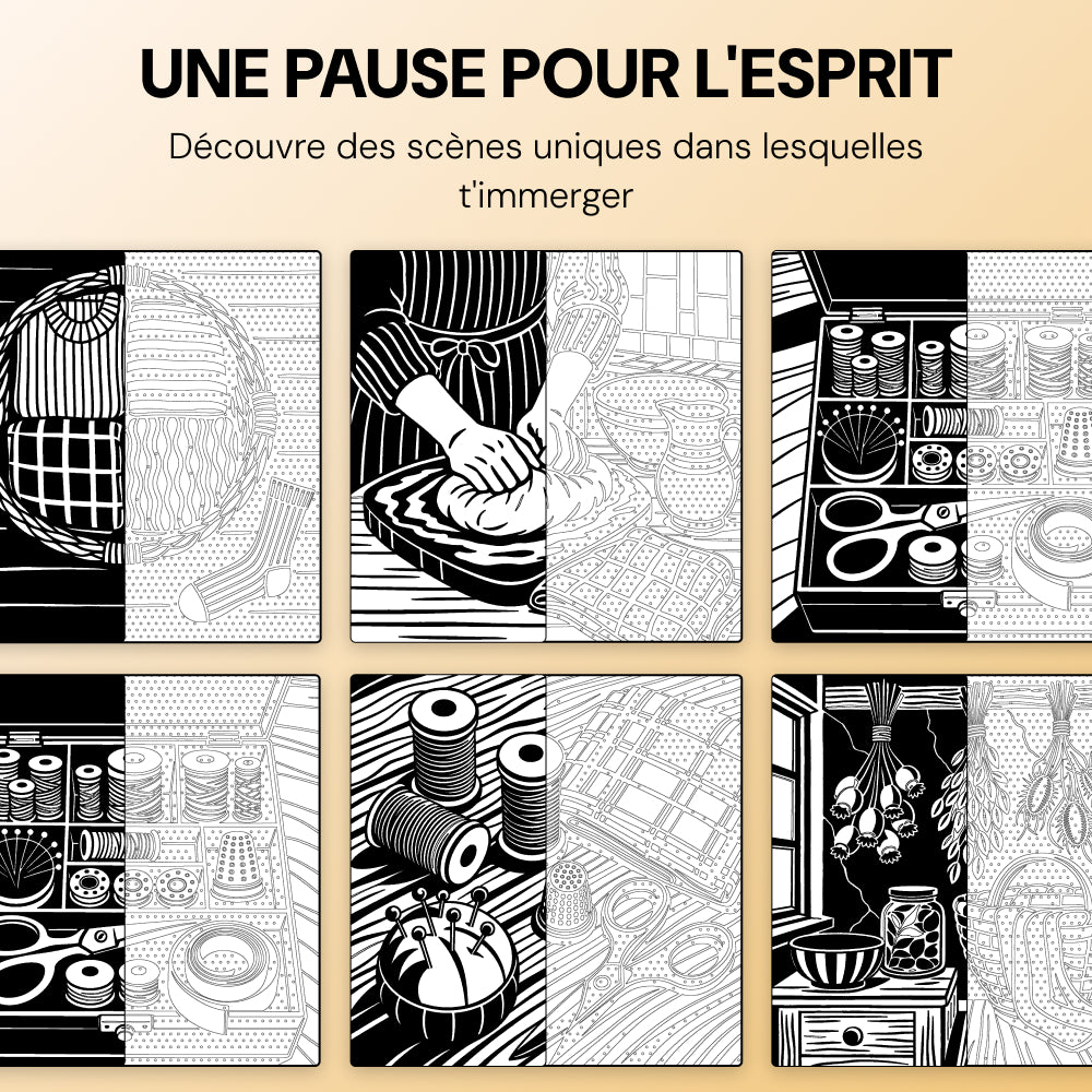 Livre de coloriage OneColor - Édition Maison douillette