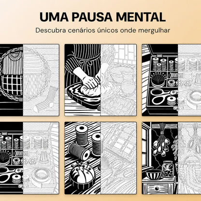 Livro de colorir OneColor - Edição Casa Acolhedora