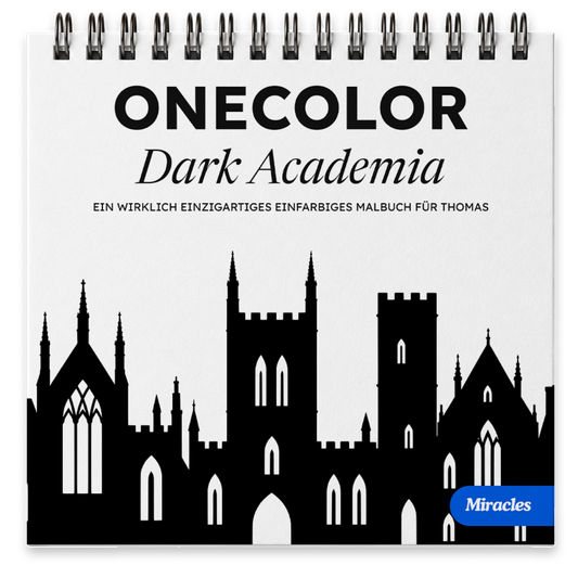 OneColor malebok - Dark Academia-utgave