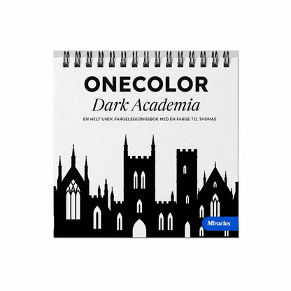 OneColor malebok - Dark Academia-utgave