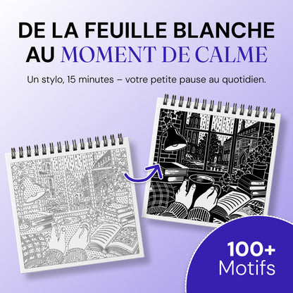Livre de coloriage OneColor - Édition Dark Academia