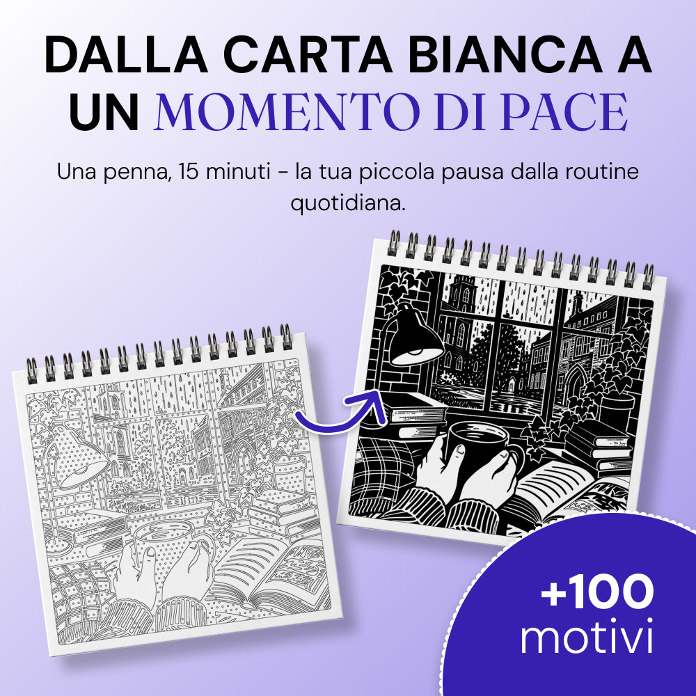 Libro da colorare OneColor - Edizione Dark Academia
