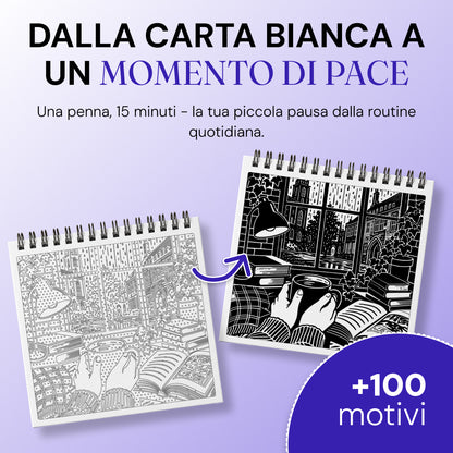 Libro da colorare OneColor - Edizione Dark Academia