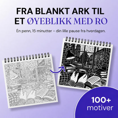 OneColor malebok - Dark Academia-utgave