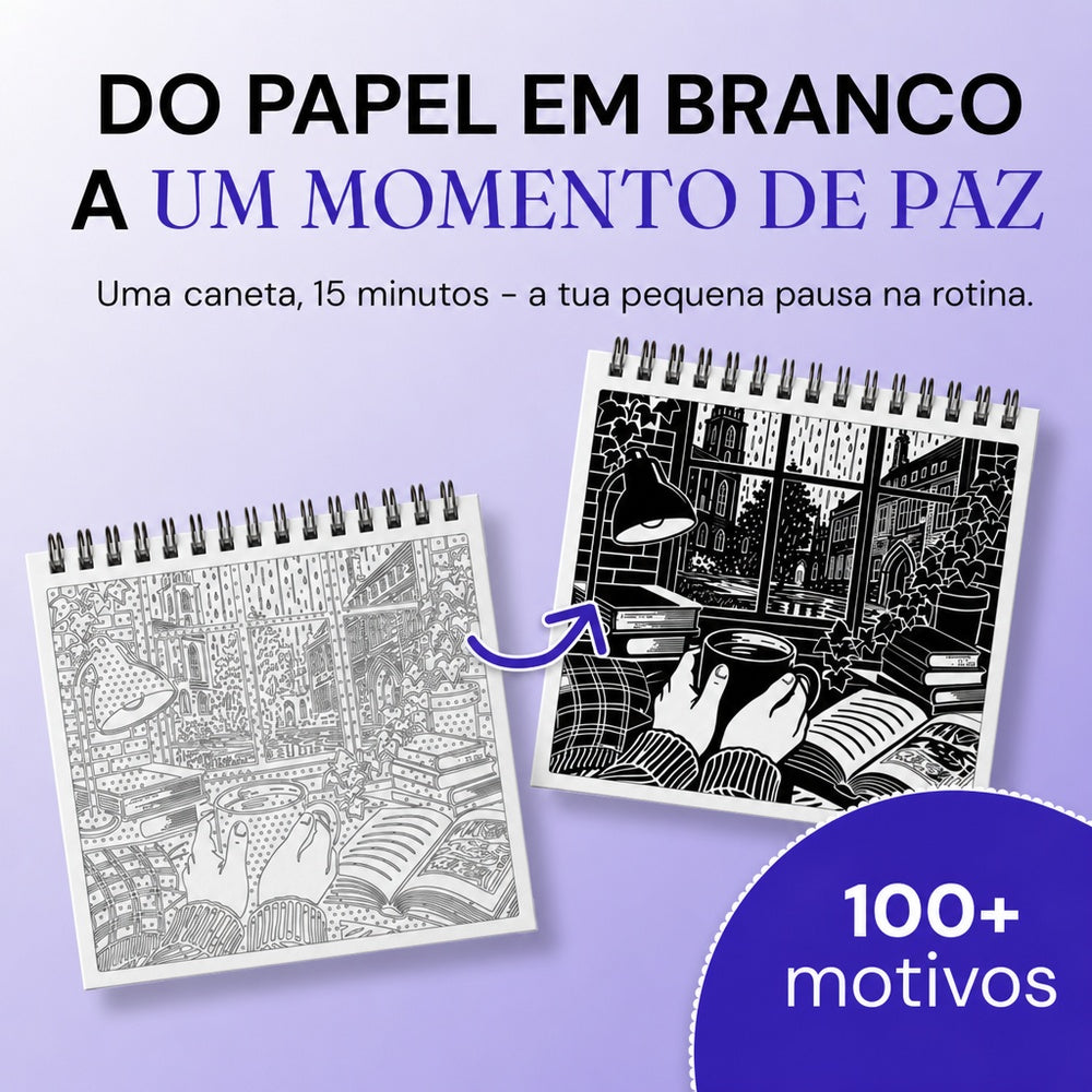 Livro de colorir OneColor - Edição Dark Academia