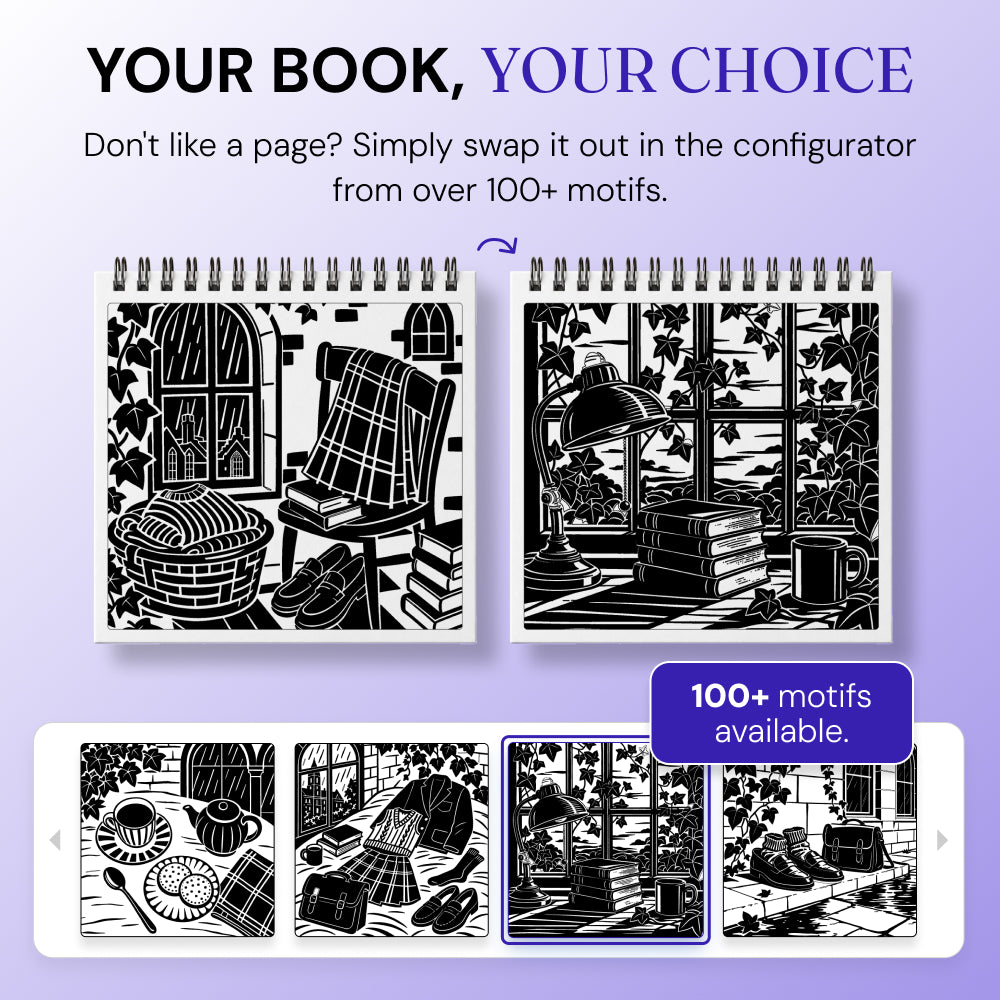 OneColor Coloring Book - Dark Academia Edition