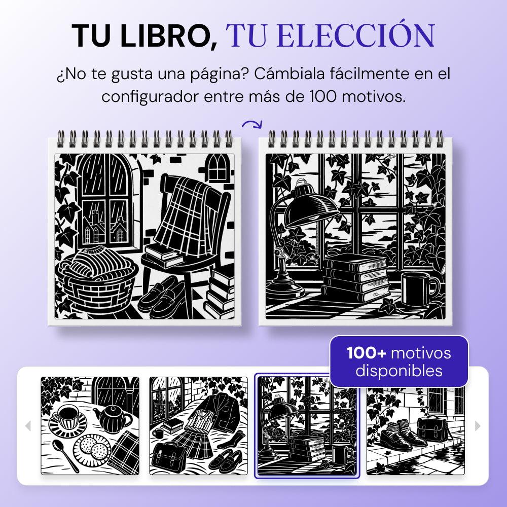 Libro para colorear OneColor - Edición Dark Academia