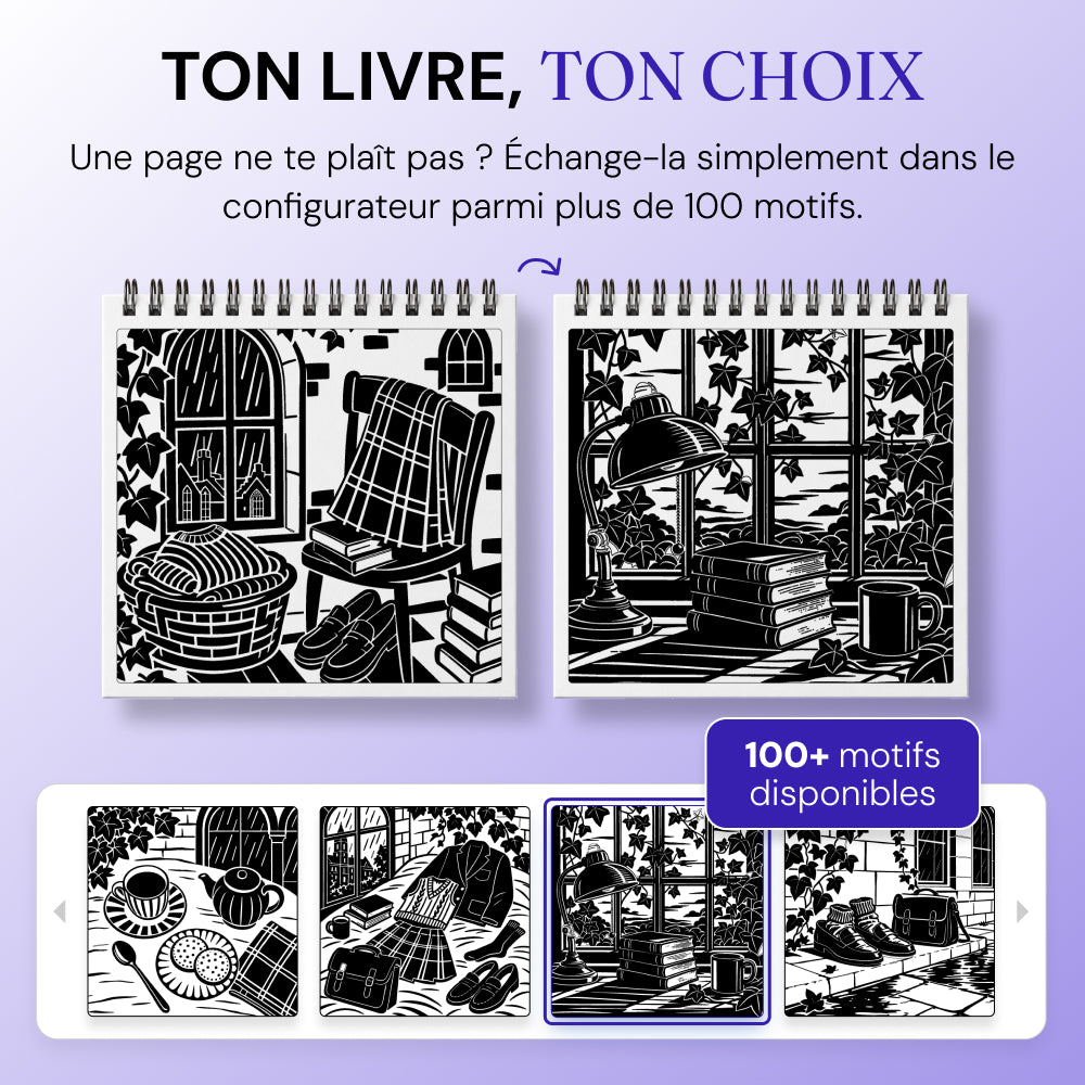 Livre de coloriage OneColor - Édition Dark Academia