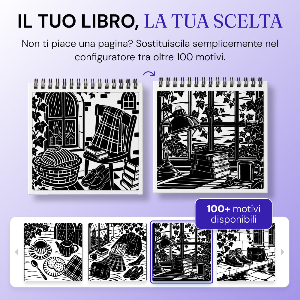 Libro da colorare OneColor - Edizione Dark Academia