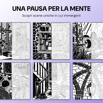 Libro da colorare OneColor - Edizione Dark Academia