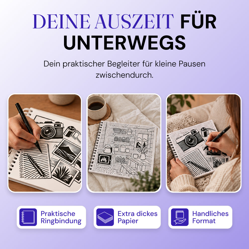 OneColor Malbuch - Dark Academia Edition