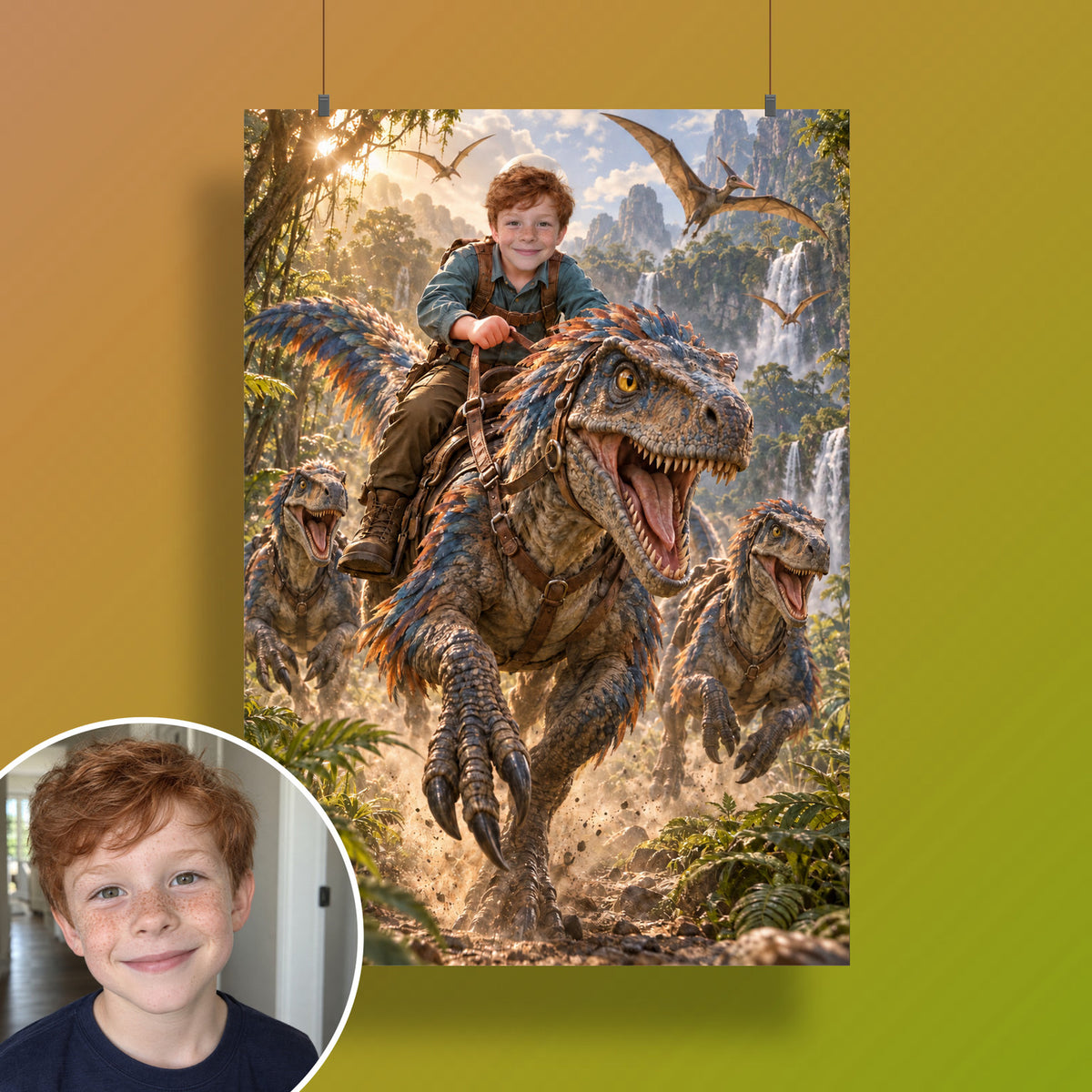 Ritt auf dem Raptor – Poster an der Wand