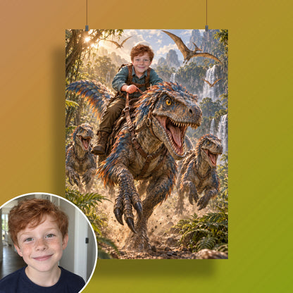 Ritt auf dem Raptor – Poster an der Wand