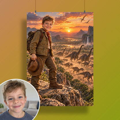 Die Dino-Stampede – Poster an der Wand