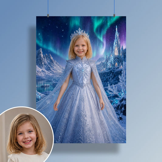 Ice Princess in the Northern Lights