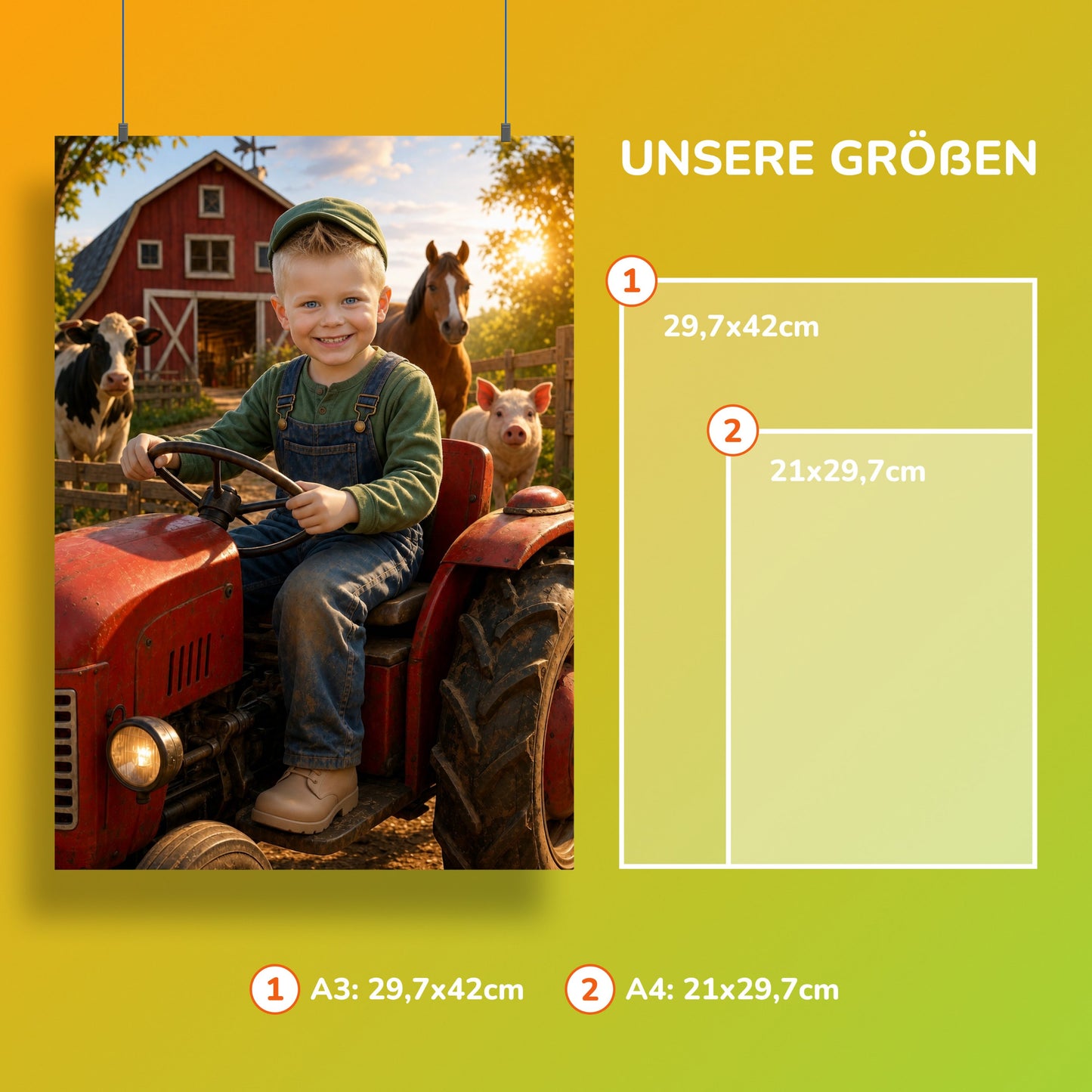 Little Farmer on the Tractor
