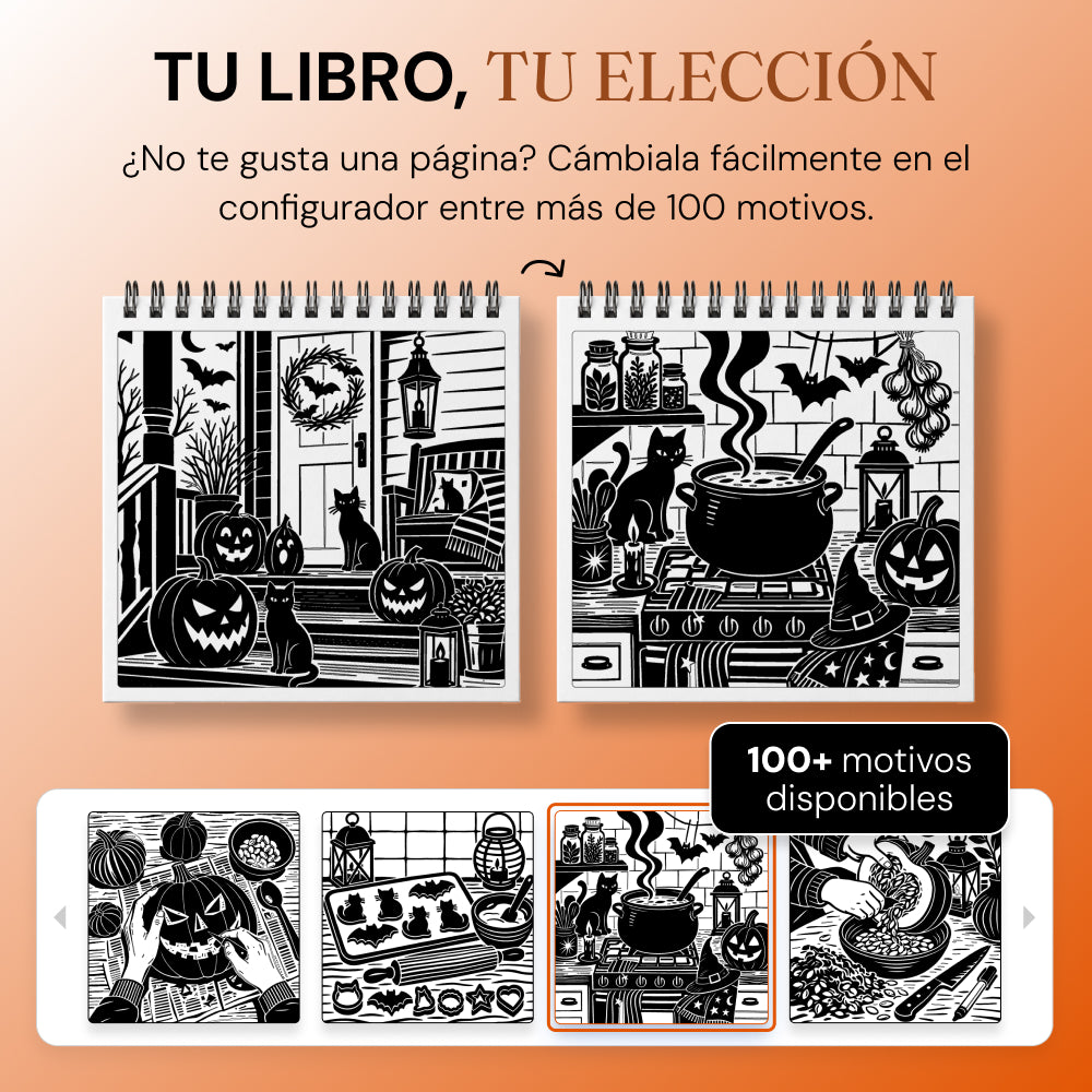 Libro para colorear OneColor - Edición de Halloween