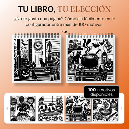 Libro para colorear OneColor - Edición de Halloween