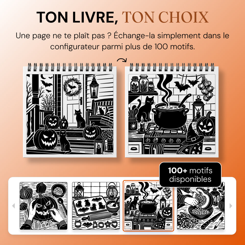 Livre de coloriage OneColor - Édition Halloween
